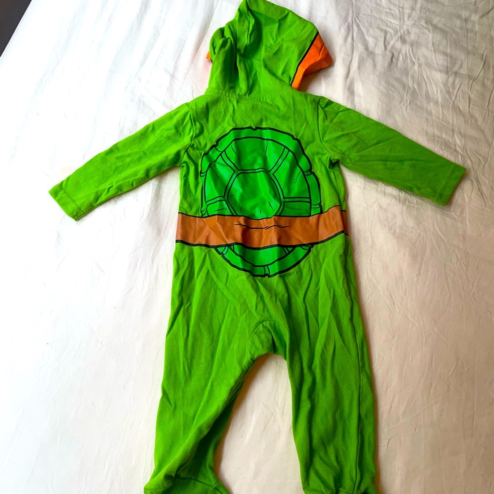 Baby Ninja Turtle Costume 6M 9M Onesie - Picture 3 of 4